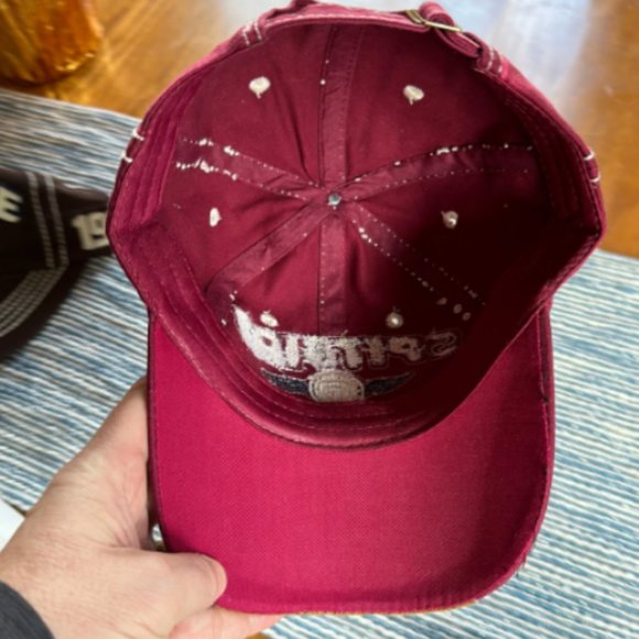 Spitfire Spark Hat Cap, Fade Red, Embroidered, American Motor history 1932 NEW - Picture 9 of 10